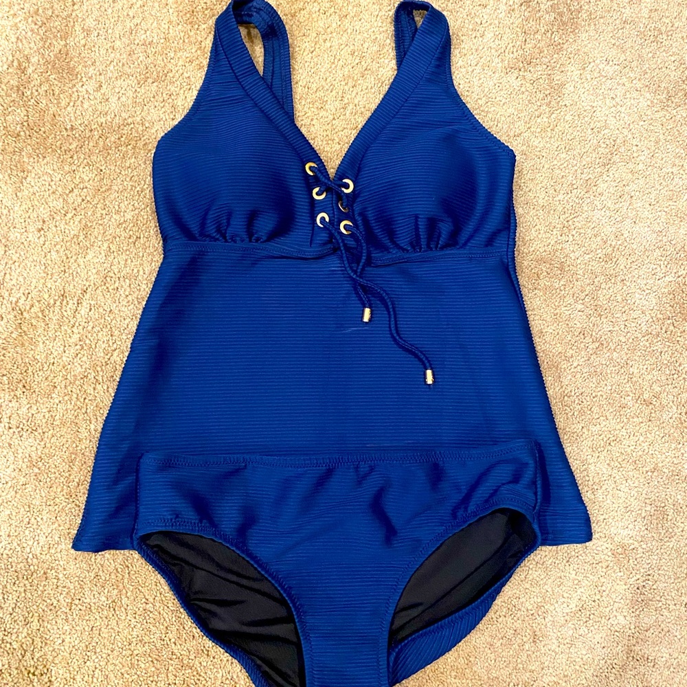 Lands End Tankini swim suit womens 8, New
